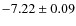 $-7.22 \pm 0.09$