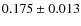 $0.175 \pm 0.013$