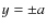 $y=\pm a$