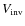 $V_{\rm inv}$