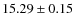 $15.29\pm0.15$
