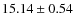 $15.14\pm 0.54$