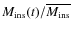 $M_{{\rm ins}}(t)/\overline {M_{{\rm ins}}}$