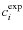 $c_i^{{\rm exp}}$