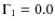 $\Gamma_1 = 0.0$