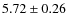 $5.72\pm 0.26$