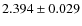 $2.394\pm0.029 $