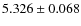 $5.326\pm0.068$