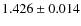 $1.426\pm0.014$