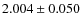 $2.004\pm0.050$