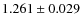 $1.261\pm0.029$