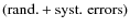 $({\rm rand.} + {\rm syst.\;errors})$