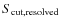 $S_{\rm cut,resolved}$