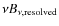 $\nu B_{\nu,\rm resolved}$