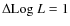 $\Delta{\rm Log}~L=1$