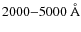 $2000{-}5000~{\rm\AA}$