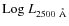 ${\rm Log}~L_{2500~{\rm\AA}}$