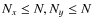 $N_x\leq
N, N_y\leq N$