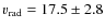 $v_{\rm rad}=17.5\pm2.8$