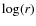 $\log(r)$