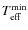 $T_{\rm eff}^{\rm min}$
