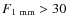 $F_{\rm {1~mm}} > 30$