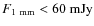 $F_{\rm {1~mm}} < 60~\rm {mJy}$