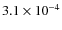 $3.1\times 10^{-4}$