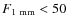 $F_{\rm {1~mm}} < 50$