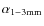 $\alpha_{\rm {1-3mm}}$