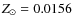 $Z_\odot = 0.0156$