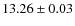 $13.26 \pm 0.03$