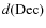$d({\rm Dec})$
