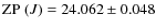 ${\rm ZP}~(J) = 24.062 \pm 0.048$