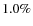$1.0\%$