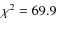 $\chi^2=69.9$