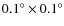 $0.1\ensuremath {^\circ }\times 0.1\ensuremath {^\circ } $