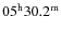 $05^{\rm h}30.2^{\rm m}$