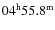 $04^{\rm h}55.8^{\rm m}$