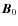 $\vec{B}_0$