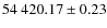 $54~420.17 \pm 0.23$