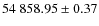 $54~858.95 \pm 0.37$