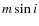 $m \sin{i}$
