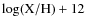$\log(\rm X/H)+12$