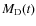 $M_{\rm D}(t)$
