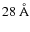 $28~\AA$