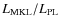 $ L_{\rm MKL}/L_{\rm PL}$