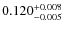 $0.120^{\rm +0.008}_{-0.005}$
