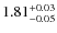 $1.81^{\rm +0.03}_{-0.05}$