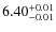 $6.40^{\rm +0.01}_{-0.01}$